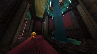 Screenshot of the Minecraft Bedrock Marketplace product Fire Castle created by Odyssey Builds.