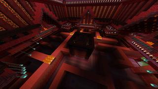 Screenshot of the Minecraft Bedrock Marketplace product Fire Temple created by Odyssey Builds.