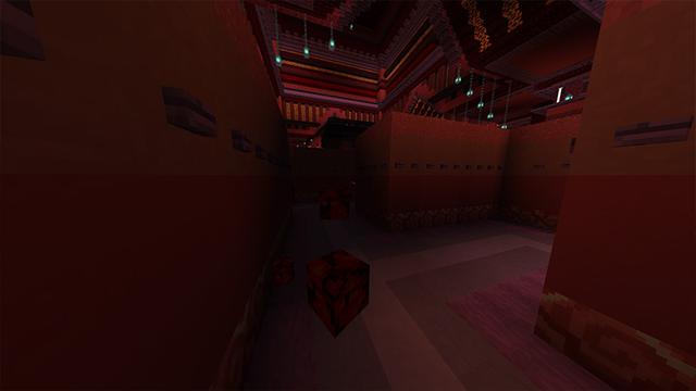 Screenshot of the Minecraft Bedrock Marketplace product Fire Temple created by Odyssey Builds.