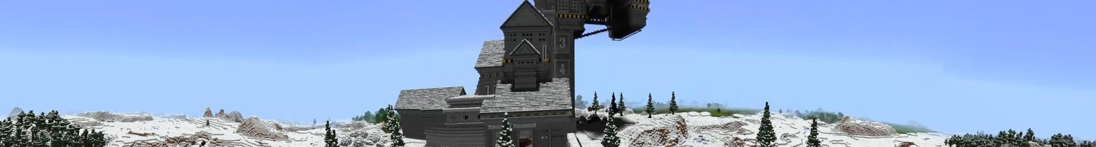 Panorama of the Minecraft Bedrock Marketplace product Frozen Factory created by Odyssey Builds.