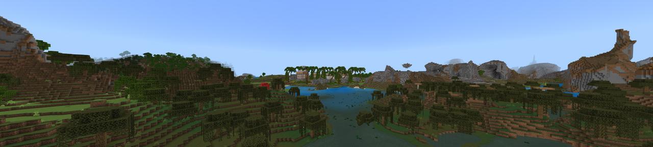 Panorama of the Minecraft Bedrock Marketplace product GOD MODE created by Odyssey Builds.