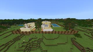 Screenshot of the Minecraft Bedrock Marketplace product Golden Mansion created by Odyssey Builds.