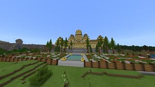 Screenshot of the Minecraft Bedrock Marketplace product Golden Palace created by Odyssey Builds.
