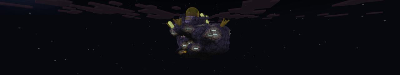 Panorama of the Minecraft Bedrock Marketplace product Golden Planet created by Odyssey Builds.