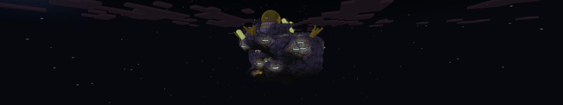 Panorama of the Minecraft Bedrock Marketplace product Golden Planet created by Odyssey Builds.