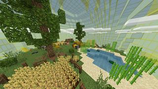 Screenshot of the Minecraft Bedrock Marketplace product Golden Planet created by Odyssey Builds.