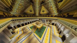 Screenshot of the Minecraft Bedrock Marketplace product Golden Pyramid created by Odyssey Builds.