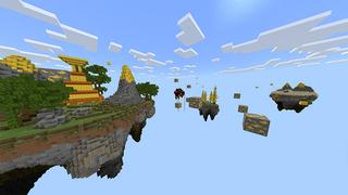 Screenshot of the Minecraft Bedrock Marketplace product Golden Skyblock created by Odyssey Builds.