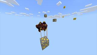 Screenshot of the Minecraft Bedrock Marketplace product Golden Skyblock created by Odyssey Builds.