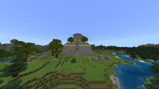 Screenshot of the Minecraft Bedrock Marketplace product Golden Temple created by Odyssey Builds.
