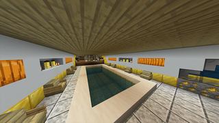 Screenshot of the Minecraft Bedrock Marketplace product Golden Yacht created by Odyssey Builds.