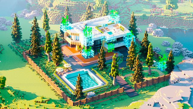 Thumbnail of the Minecraft Bedrock Marketplace product Gehacktes Herrenhaus created by Odyssey Builds.