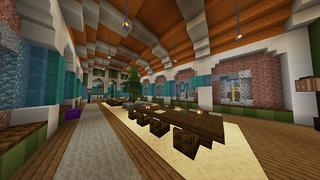 Screenshot of the Minecraft Bedrock Marketplace product Hacked Palace created by Odyssey Builds.