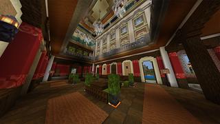 Screenshot of the Minecraft Bedrock Marketplace product Hacked Palace created by Odyssey Builds.