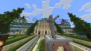 Screenshot of the Minecraft Bedrock Marketplace product Hacked Palace created by Odyssey Builds.
