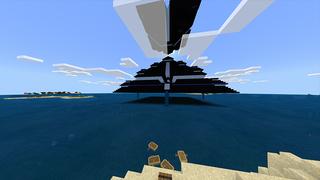 Screenshot of the Minecraft Bedrock Marketplace product Hacked Pyramid created by Odyssey Builds.