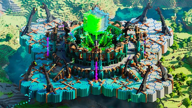 Thumbnail of the Minecraft Bedrock Marketplace product Hacked Temple created by Odyssey Builds.