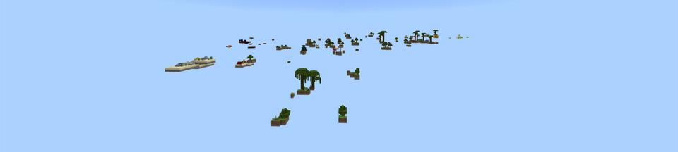 Panorama of the Minecraft Bedrock Marketplace product Half Heart Skyblock created by Odyssey Builds.