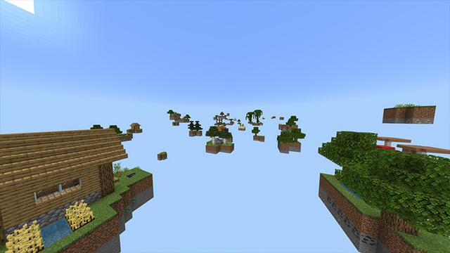 Screenshot of the Minecraft Bedrock Marketplace product Half Heart Skyblock created by Odyssey Builds.