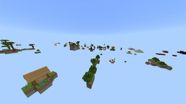 Screenshot of the Minecraft Bedrock Marketplace product Half Heart Skyblock created by Odyssey Builds.