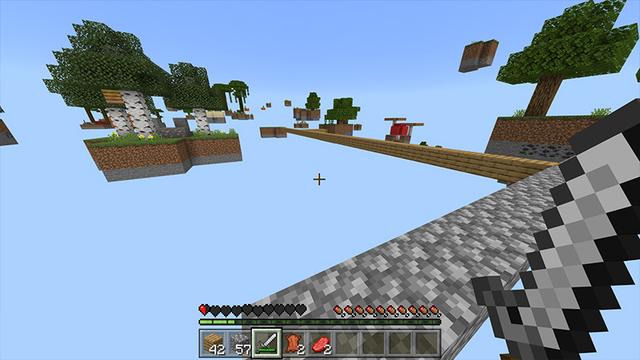 Screenshot of the Minecraft Bedrock Marketplace product Half Heart Skyblock created by Odyssey Builds.