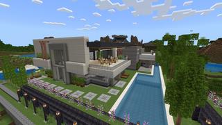 Screenshot of the Minecraft Bedrock Marketplace product Hype Mansion created by Odyssey Builds.