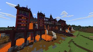 Screenshot of the Minecraft Bedrock Marketplace product Lava Castle created by Odyssey Builds.