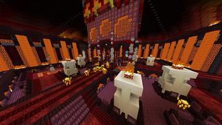 Screenshot of the Minecraft Bedrock Marketplace product Lava Pyramid created by Odyssey Builds.