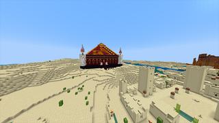 Screenshot of the Minecraft Bedrock Marketplace product Lava Pyramid created by Odyssey Builds.