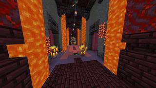 Screenshot of the Minecraft Bedrock Marketplace product Lava Temple created by Odyssey Builds.