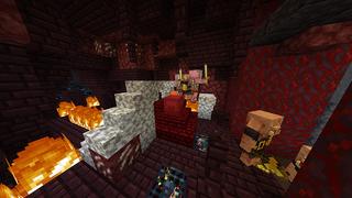 Screenshot of the Minecraft Bedrock Marketplace product Lava Temple created by Odyssey Builds.