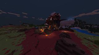 Screenshot of the Minecraft Bedrock Marketplace product Lava Temple created by Odyssey Builds.