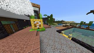 Screenshot of the Minecraft Bedrock Marketplace product Lucky Block Mansion created by Odyssey Builds.