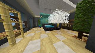 Screenshot of the Minecraft Bedrock Marketplace product Lucky Block Mansion created by Odyssey Builds.