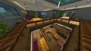 Screenshot of the Minecraft Bedrock Marketplace product Lucky Block Mansion created by Odyssey Builds.