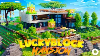 Thumbnail of the Minecraft Bedrock Marketplace product Lucky Block Mansion created by Odyssey Builds.