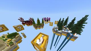 Screenshot of the Minecraft Bedrock Marketplace product Lucky Block Skyblock created by Odyssey Builds.