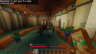 Screenshot of the Minecraft Bedrock Marketplace product Lucky Block Tomb created by Odyssey Builds.