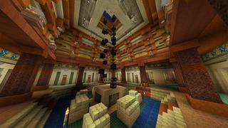 Screenshot of the Minecraft Bedrock Marketplace product Lucky Block Tomb created by Odyssey Builds.