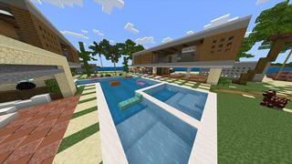 Screenshot of the Minecraft Bedrock Marketplace product Luxury Dubai Mansion created by Odyssey Builds.