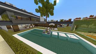 Screenshot of the Minecraft Bedrock Marketplace product Luxury Mansion created by Odyssey Builds.