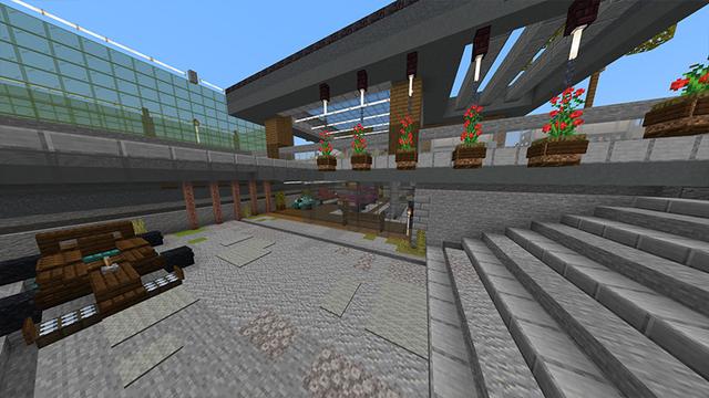 Screenshot of the Minecraft Bedrock Marketplace product Luxury Mansion created by Odyssey Builds.