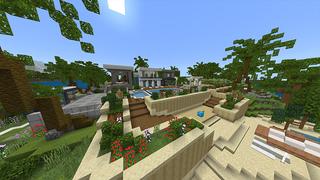 Screenshot of the Minecraft Bedrock Marketplace product Luxury Millionaire Mansion created by Odyssey Builds.