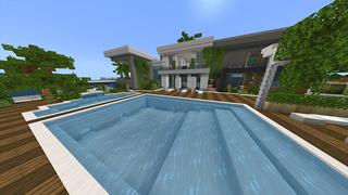 Screenshot of the Minecraft Bedrock Marketplace product Luxury Millionaire Mansion created by Odyssey Builds.