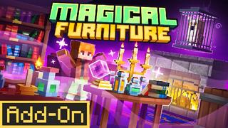 Thumbnail of the Minecraft Bedrock Marketplace product Magical Furniture Add-On created by Odyssey Builds.