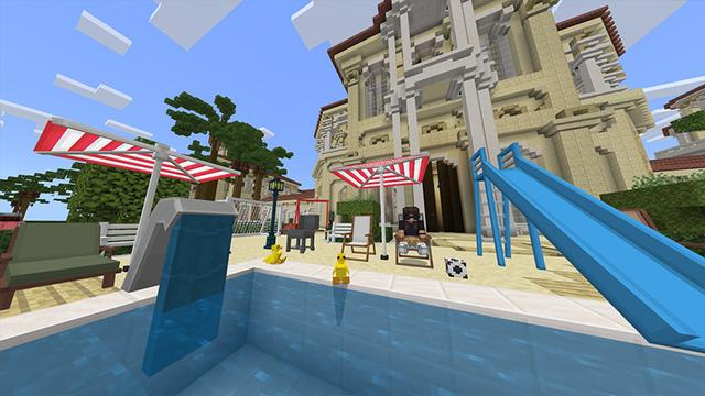 Screenshot of the Minecraft Bedrock Marketplace product Mansion Furniture created by Odyssey Builds.
