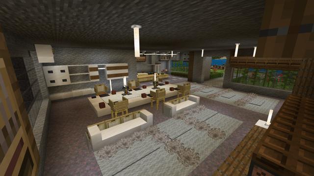 Screenshot of the Minecraft Bedrock Marketplace product Mega Mansion created by Odyssey Builds.