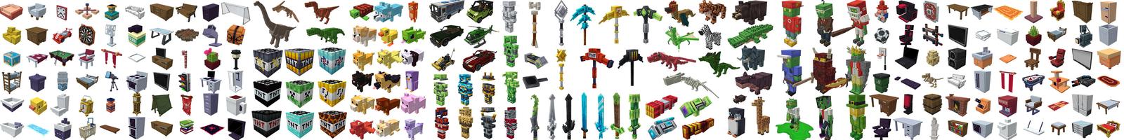 Panorama of the Minecraft Bedrock Marketplace product MEGA MASHUP created by Odyssey Builds.