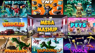 Thumbnail of the Minecraft Bedrock Marketplace product MEGA MASHUP created by Odyssey Builds.