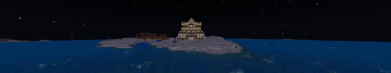 Panorama of the Minecraft Bedrock Marketplace product Millionaire Pyramid created by Odyssey Builds.